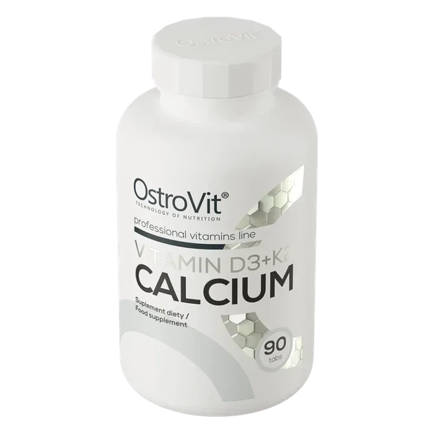 Вітамін D3+K2 Ostrovit + Кальцій Vitamin D3+K2 Calcium 90 таблеток (OST-18624) - зображення 2