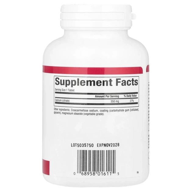 Цитрат кальцію (Calcium Citrate) 350 мг 90 таблеток (NFS-01611) - изображение 2