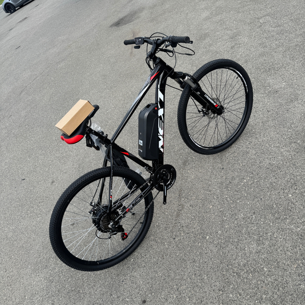 Велосипед з Е-комплектом 29/27.5" Next 2026 Рама 18/20/22" black-grey 500w 48v 15 ah/ до 55 км запас ходу+з пультом керування+PAS-асистент+круїз-контроль - зображення 3