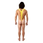 Чоловічі сексуальні боді-стринги купальник Борат borat mankini One Size Жовтий - зображення 4