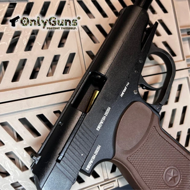 Стартовый пистолет Макарова Retay Arms PM, ПМ сигнальный пистолет под холостой патрон 9мм - изображение 8
