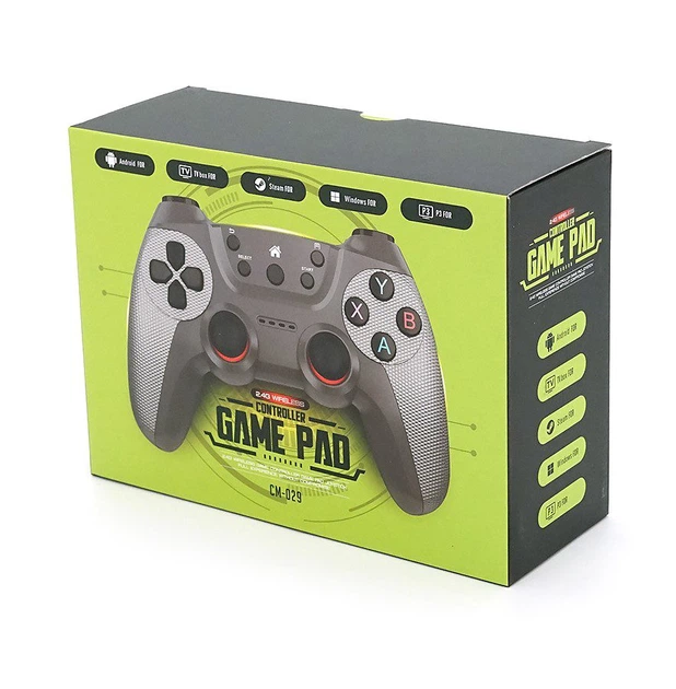 Геймпад джойстик DoubleShock CM029 Black 2.4G Wireless for PC/X360/PS3/Android/TVBOX - Фото 5 Геймпад джойстик DoubleShock CM029 Black 2.4G Wireless for PC/X360/PS3/Android/TVBOX - зображення 5