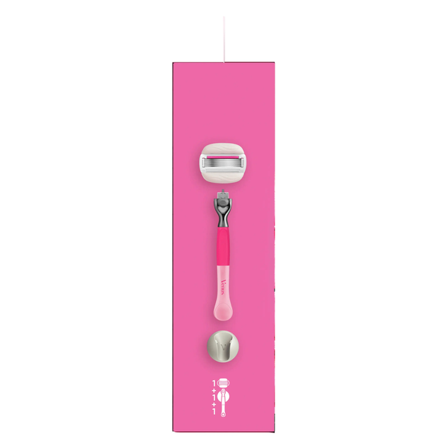 Станок для бритья (бритва) Gillette Venus Pro ComfortGlide Tropical 5 лезвий (1 ручка + 1 сменный картридж + настенное крепление) - изображение 6