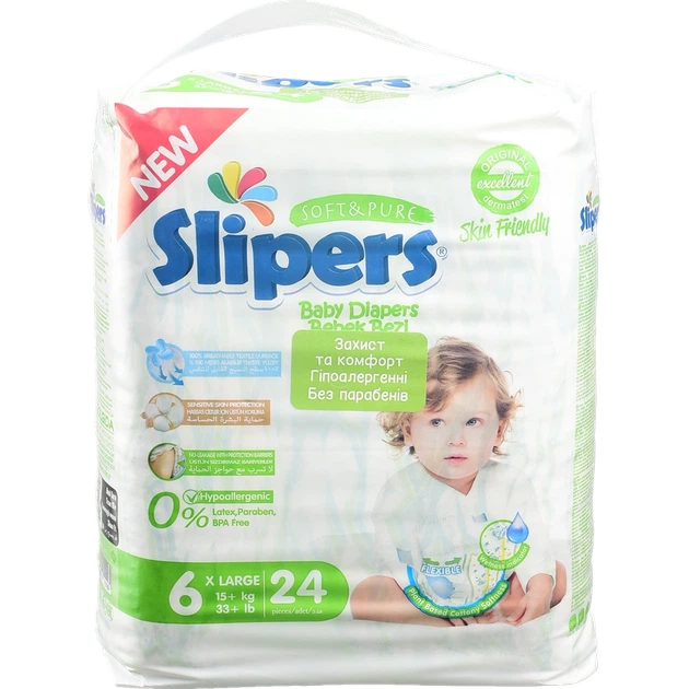 Підгузки Slipers T-206 6 Twins 24 шт. (15+ кг) И189 - зображення 2