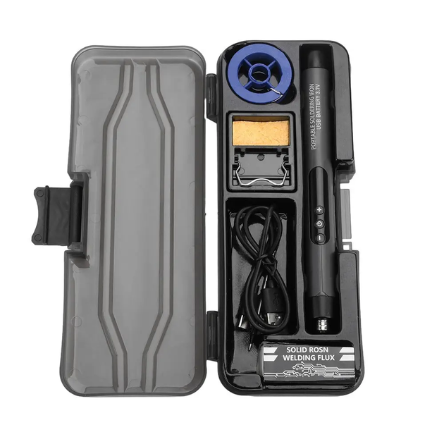 Паяльник с регулировкой температуры 8Вт, USB, 260-420°C, C200S G SET / Портативный паяльник / USB паяльник - изображение 2