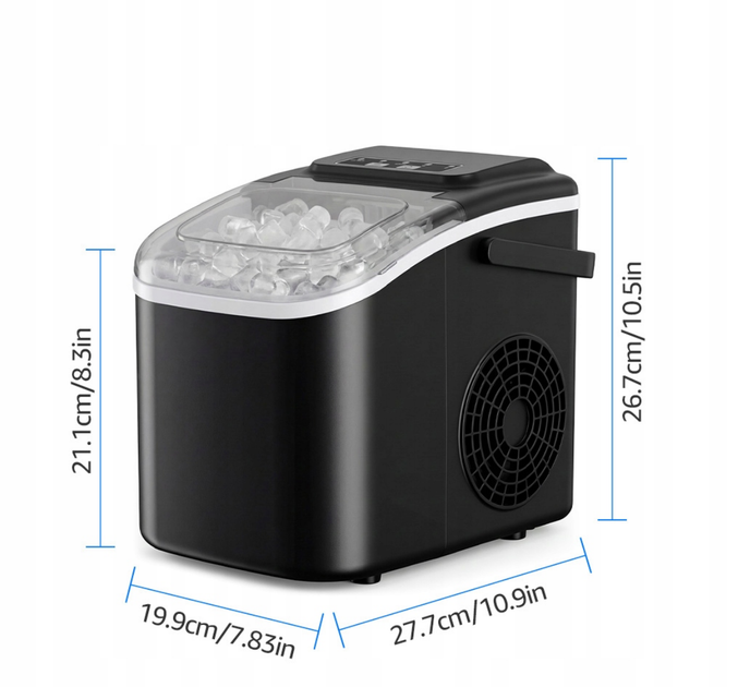 Ледогенератор Ruhhy Black 12 кг/сутки 90W — автоматическая машина для льда с тихой работой - изображение 5