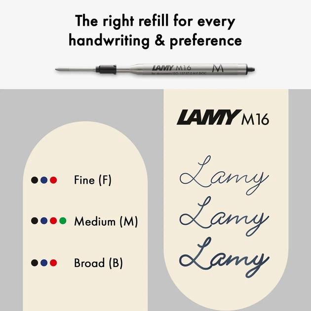 Ручка кулькова LAMY Xevo чорна M16 чорний стрижень (4033835) - изображение 5