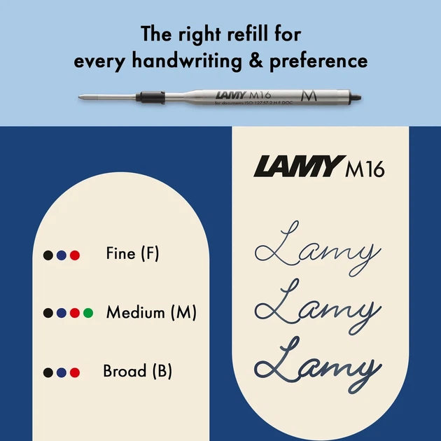 Ручка кулькова LAMY Noto біла M16 чорний стрижень (4001008) - зображення 6