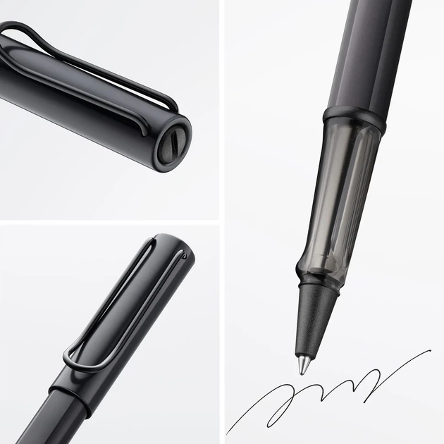 Ручка-ролер LAMY AL-star чорна M M63 чорний стрижень (4029807) - Фото 4 Ручка-ролер LAMY AL-star чорна M M63 чорний стрижень (4029807) - зображення 4