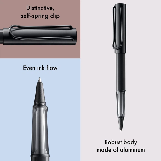 Ручка-ролер LAMY AL-star чорна M M63 чорний стрижень (4029807) - Фото 5 Ручка-ролер LAMY AL-star чорна M M63 чорний стрижень (4029807) - зображення 5