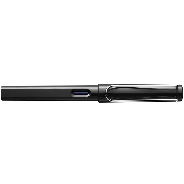 Ручка чорнильна LAMY Safari чорна M T10 сині чорнила (4000235) - зображення 3