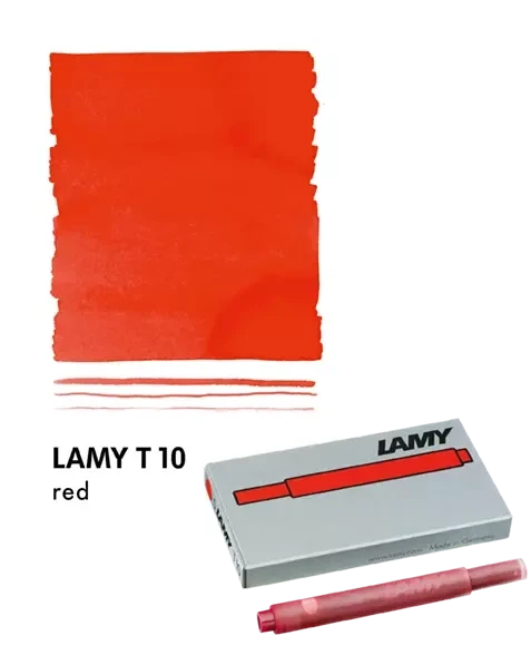 Набір чорнильних картриджів LAMY T10 червоний 5 шт. (1602076) - изображение 2