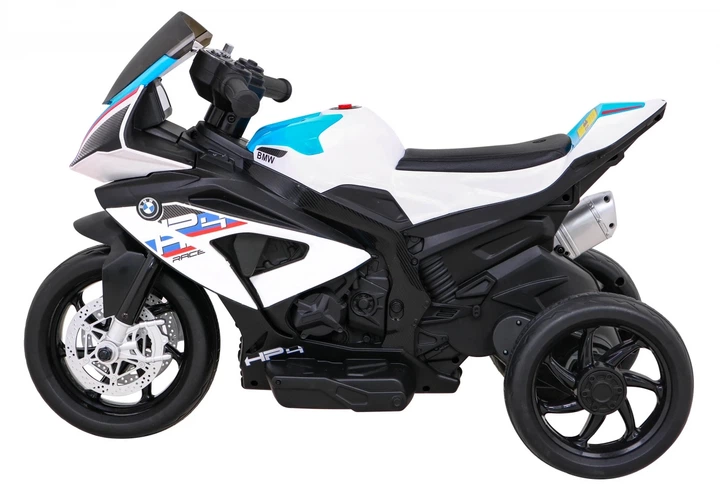 Електромотоцикл для дітей BMW HP4 білий PA.JT5008.BIA (5903864952254) - Фото 7 Електромотоцикл для дітей BMW HP4 білий PA.JT5008.BIA (5903864952254) - зображення 7