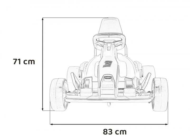 Електричний карт для дітей Fast 3 Drift чорний PA.BDM0933.CZ (5903864955392) - Фото 15 Електричний карт для дітей Fast 3 Drift чорний PA.BDM0933.CZ (5903864955392) - зображення 15