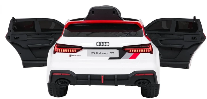 Електромобіль для дітей Audi RS6 Avant GT білий PA.QLS-8620.BIA (5903864961294) - Фото 3 Електромобіль для дітей Audi RS6 Avant GT білий PA.QLS-8620.BIA (5903864961294) - зображення 3