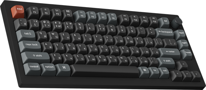 Клавіатура бездротова Keychron V1 Ultra Keychron Red Switch Black RGB (V1U-D1-UA) - зображення 3