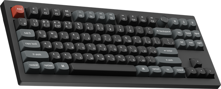 Клавіатура бездротова Keychron V3 Ultra Keychron Red Switch Black RGB (V3U-D1-UA) - зображення 3