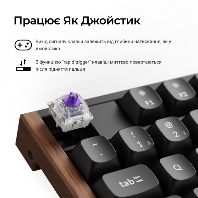 Клавиатура беспроводная Keychron K10 HE Magnetic Switch Black RGB (K10H-F1-UA) - изображение 11