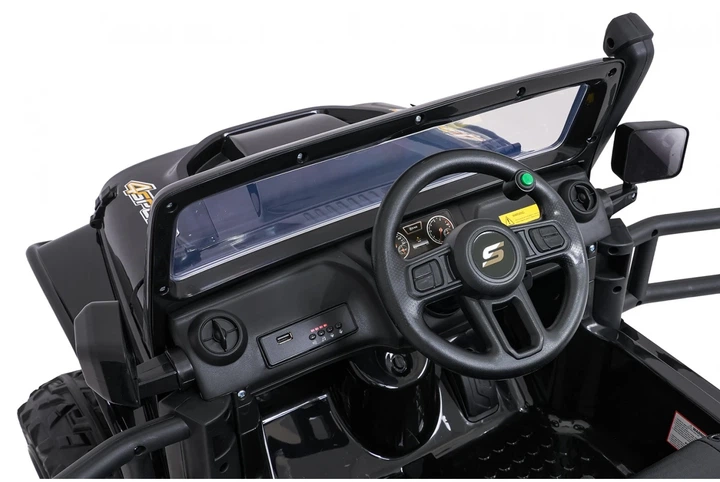 Електромобіль для дітей Jeep Monster чорний PA.XB-1118.CZ (5903864959987) - зображення 6
