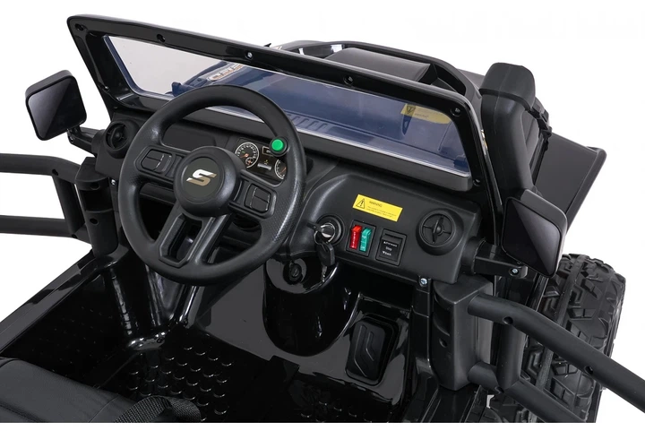Електромобіль для дітей Jeep Monster чорний PA.XB-1118.CZ (5903864959987) - зображення 7