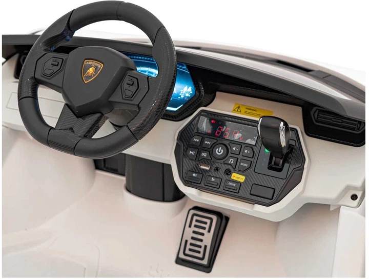 Електромобіль для дітей Lamborghini Sian білий PA.QLS-6988.BIA (5903864943054) - зображення 3