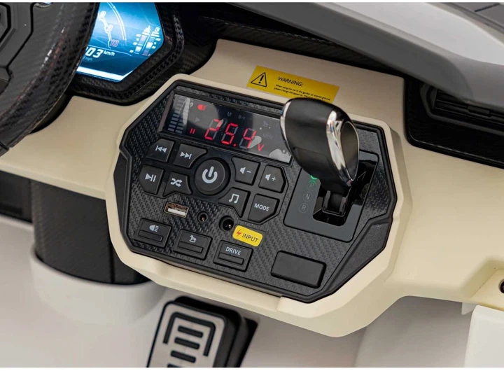 Електромобіль для дітей Lamborghini Sian білий PA.QLS-6988.BIA (5903864943054) - зображення 5