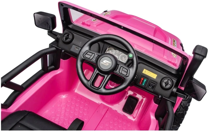 Електромобіль для дітей Jeep Monster рожевий PA.XB-1118.ROZ (5903864959970) - зображення 15