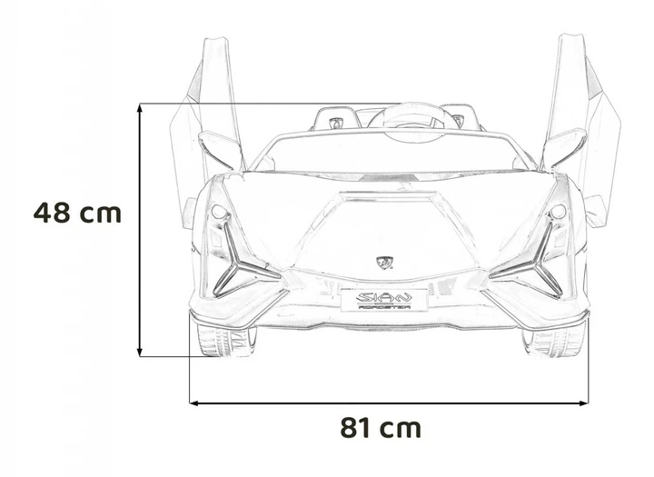 Електромобіль для дітей Lamborghini Sian рожевий PA.QLS-6988.ROZ (5903864943061) - зображення 13