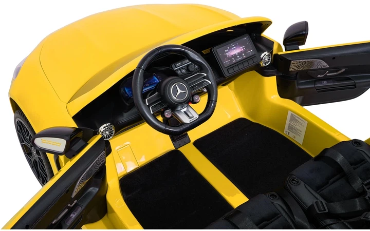 Електромобіль для дітей Mercedes Benz GT63 AMG жовтий PA.DK-GT63.ZOL (5903864960976) - зображення 11
