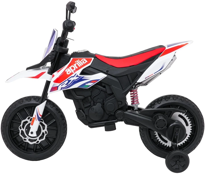 Електромотоцикл для дітей Aprilia RX білий PA.S317.BIA (5903864979893) - зображення 15