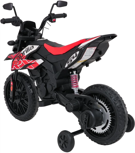 Електромотоцикл для дітей Aprilia RX червоний PA.S317.CR (5903864979909) - зображення 15