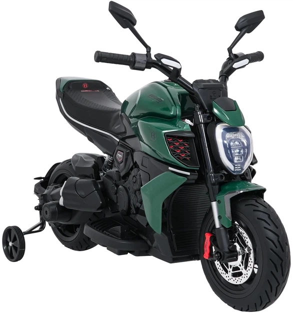 Електромотоцикл для дітей Ducati Diavel x Bentley зелений PA.XMX-656.ZIE (5903864961393) - зображення 14