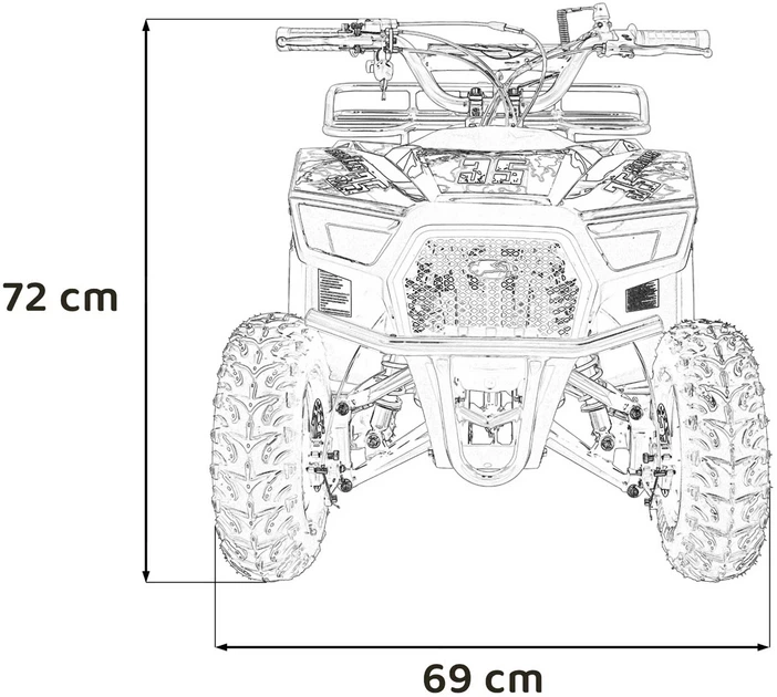 Quad 49CC Sirius spalinowy Czarny PSP.ATV-13A.CZ (5903864983951) - Zdjęcie 12 Quad 49CC Sirius spalinowy Czarny PSP.ATV-13A.CZ (5903864983951) - obraz 12