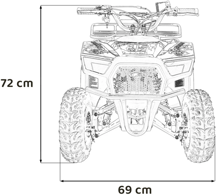 Quad 49CC Sirius spalinowy Czerwony PSP.ATV-13A.CR (5903864983937) - Zdjęcie 18 Quad 49CC Sirius spalinowy Czerwony PSP.ATV-13A.CR (5903864983937) - obraz 18