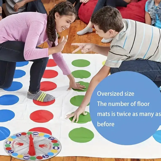 Напольная игра Твистер Dance Pad Toy Party Game яркий коврик 160х112 см - Фото 9 Напольная игра Твистер Dance Pad Toy Party Game яркий коврик 160х112 см - изображение 9