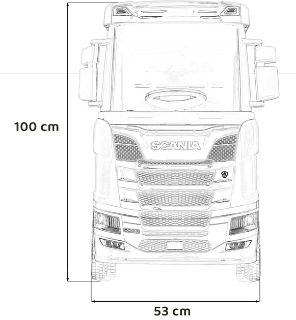 Електровантажівка для дітей Scania R-Serie синя PA.HL698.NIE (5903864944518) - зображення 11