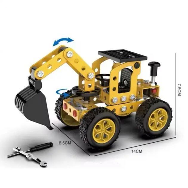 Детский конструктор инженерная машинка YK667 112 pcs - изображение 2