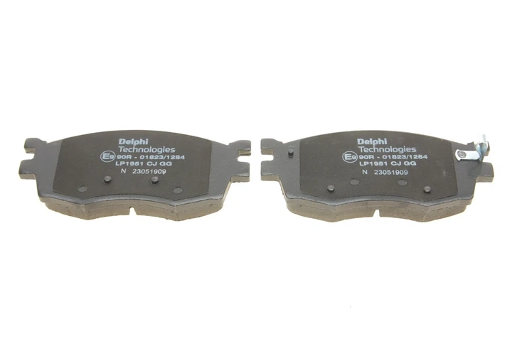 Колодки гальмові Delphi LP1951 Hyundai Accent, I20; KIA Rio 581011GA00, 581011GE00, 581011JA10 - зображення 3