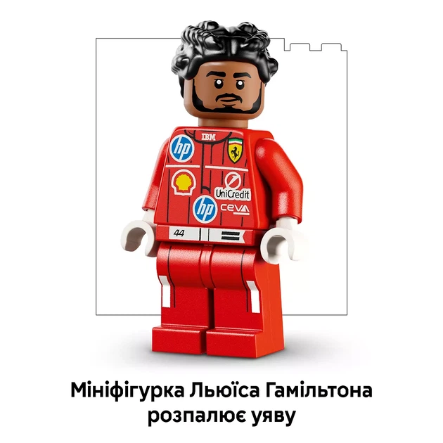 Конструктор LEGO Editions Шлем Льюиса Хэмилтона из команды Scuderia Ferrari HP (43022) - изображение 7