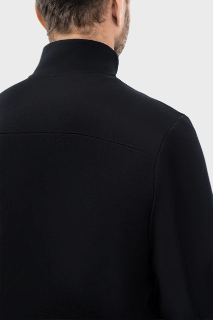 Кофта AVECS чорна з трикотажу Double Face 50589/1 XL - изображение 8