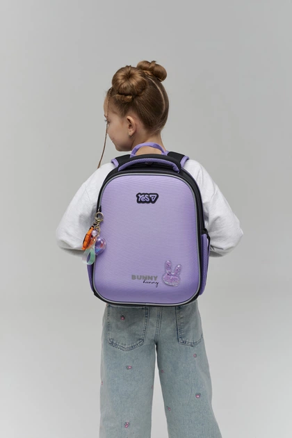 Рюкзак каркасный YES H-100S Shiny Bunny 35х28х15 см Purple (5056574459787) - изображение 14