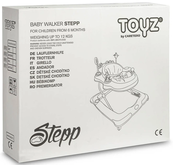Chodzik dzieciecy Toyz by Caretero 3 w 1 Stepp Light Blue (5908310395784) - obraz 6