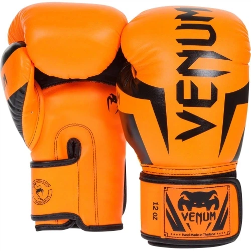 Боксерские перчатки Venum Elite Boxing Gloves Orange 14oz - Фото 2 Боксерские перчатки Venum Elite Boxing Gloves Orange 14oz - изображение 2