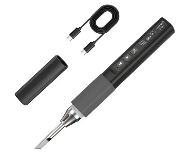 Паяльник ZOYI ZT-N1 96W USB Type-C PD/QC з OLED дисплеєм — портативний смарт паяльник з регулюванням температури 100-450°C - зображення 4