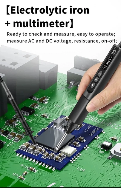 Паяльник ZOYI ZT-N1 96W USB Type-C PD/QC з OLED дисплеєм — портативний смарт паяльник з регулюванням температури 100-450°C - зображення 7