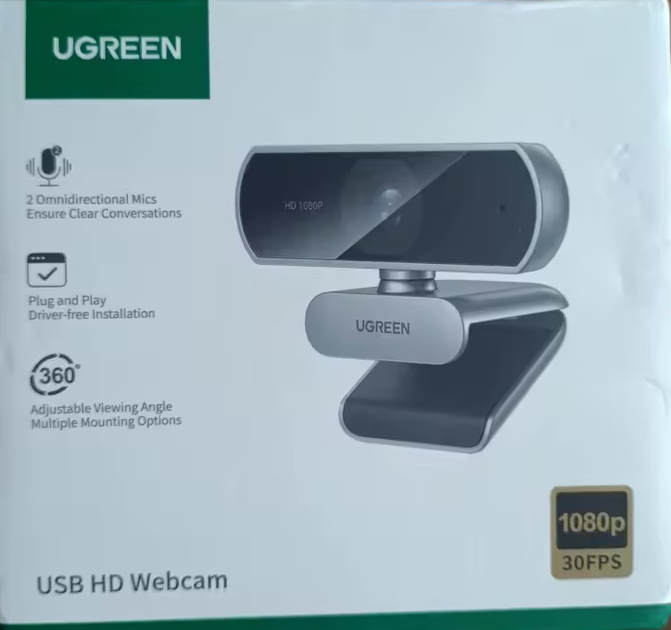 Веб-камера UGREEN Full HD 1080P с автофокусом PDAF и AI шумопоглощением — веб камера для ПК ноутбука Zoom Teams Google Meet - изображение 8