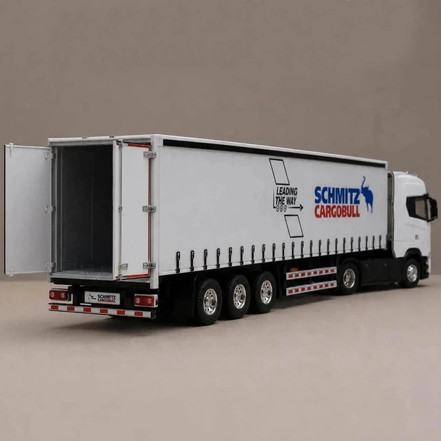 Грузовик Scania с прицепом Schmitz Cargobull 31 см металлическая инерционная фура световые и звуковые эффекты - Фото 2 Грузовик Scania с прицепом Schmitz Cargobull 31 см металлическая инерционная фура световые и звуковые эффекты - изображение 2