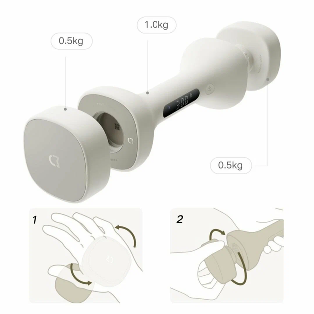 Розумні гантелі Xiaomi Mijia Intelligent Dumbbell Light Green (MJYL01YMG) - изображение 2