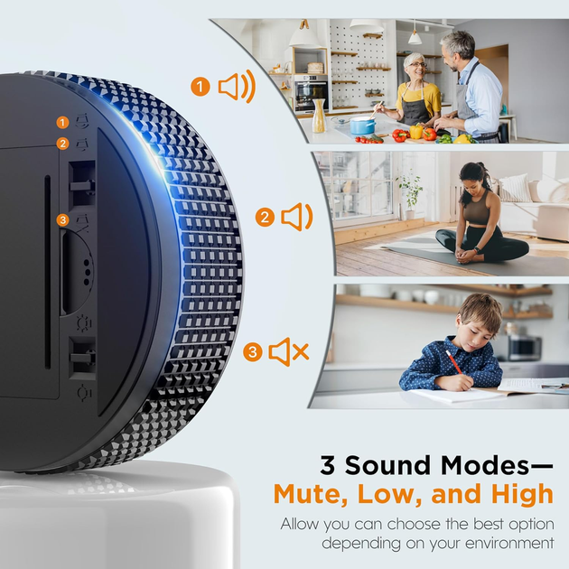 Ротационный цифровой таймер с магнитным креплением и LED дисплеем Black - изображение 7