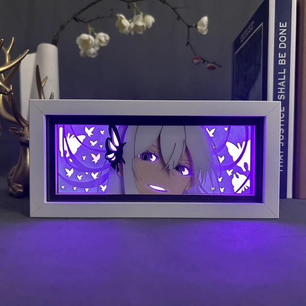 Многослойный Ночник лампа аниме светильник Ехидна Ре зеро Re:Zero RGB - изображение 9